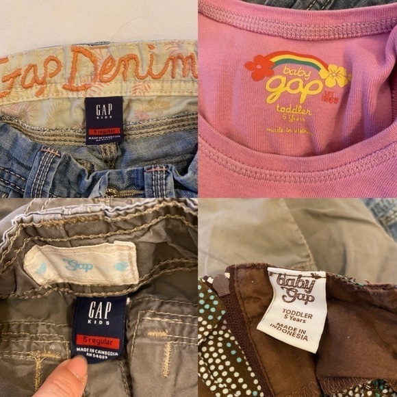 Bundle of 4 Girls GAP Summer Clothes Size 5 Yrs - Picture 7 of 7